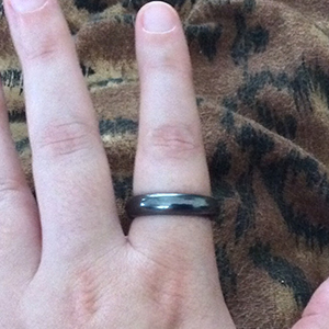 Hematite Ring Customer Photo