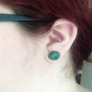 Single Flare Galaxy Plugs Customer Photo