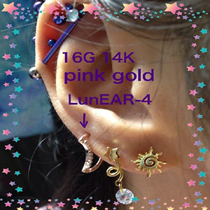 CUSTOM ORDER 14k Gold Lunear Seamless Ring Customer Photo
