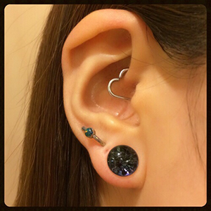 Single Flare Galaxy Plugs Customer Photo