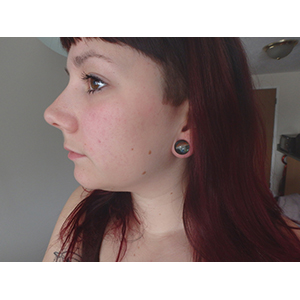 Glass Jellyfish Plugs Customer Photo