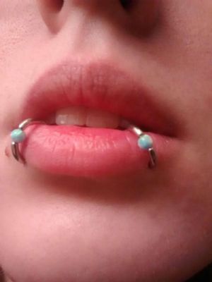 Steel Opal Captive Bead Ring Customer Photo