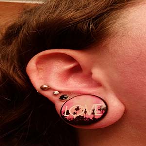 Single Flare Image Plugs Customer Photo