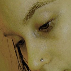 Custom Order Steel Flatback Labret With Two Discs