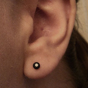 No Flare Acrylic Plug Customer Photo
