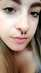 Black Steel Circular Barbell with Spikes Customer Photo