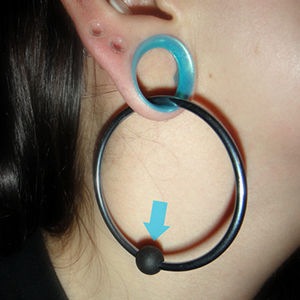 Dimpled Rubber Ball Customer Photo