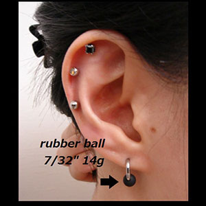 Dimpled Rubber Ball Customer Photo