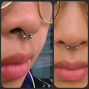 Titanium Septum Retainer Customer Photo