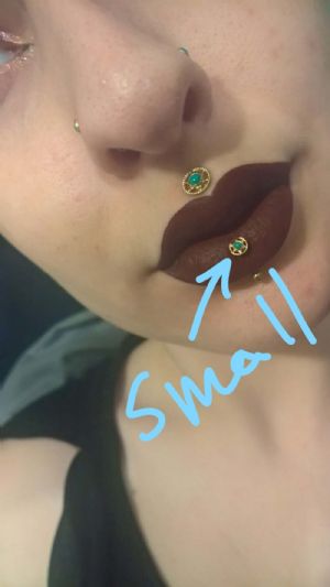 Anatometal 18K Gold Threadless Ends Customer Photo