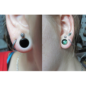 Galaxy Plugs (Double Flare) Customer Photo